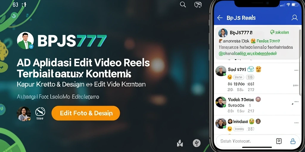 Antarmuka BPJS777 memudahkan editing video Reels yang kreatif.