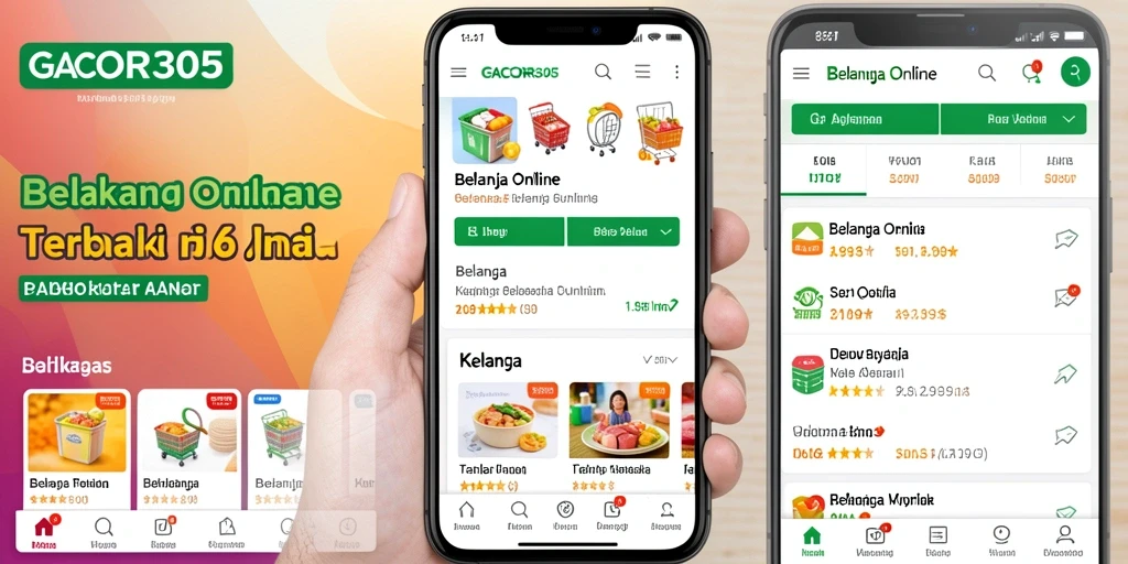 Tampilan antarmuka aplikasi GACOR305 untuk belanja online.