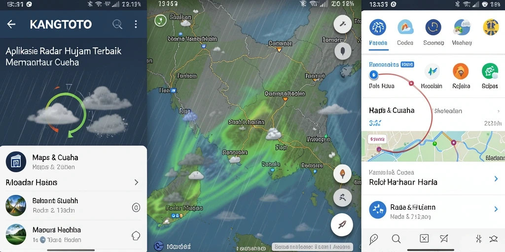 Antarmuka KANGTOTO menampilkan radar hujan secara jelas dan informatif.