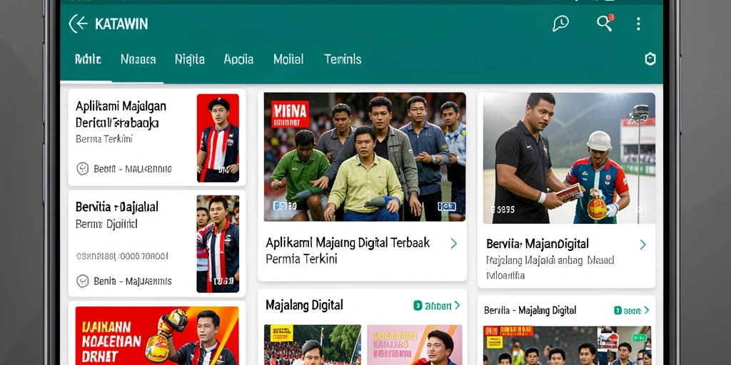 Antarmuka modern dan fungsi Majalah Digital KATAWIN