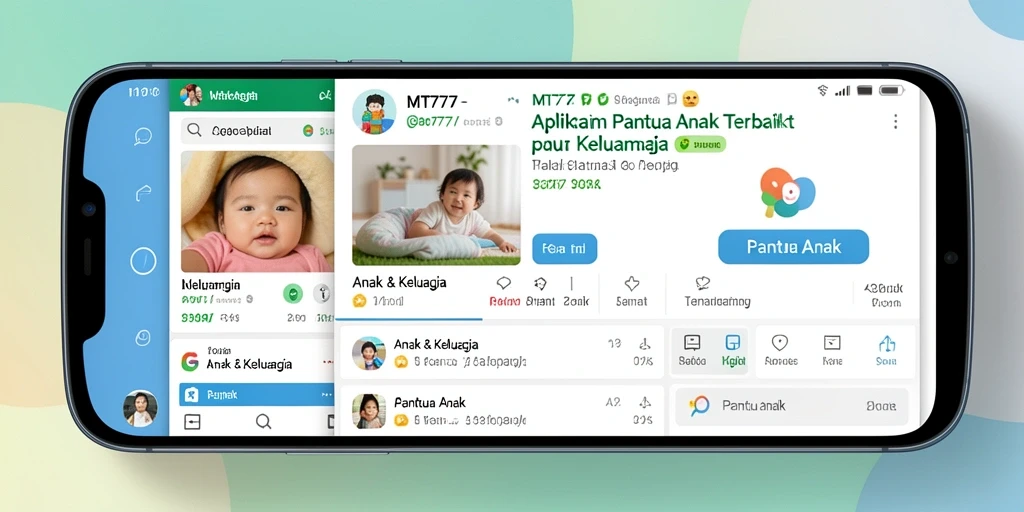 Tampilan antarmuka aplikasi MT777 untuk pantau anak yang mudah digunakan.