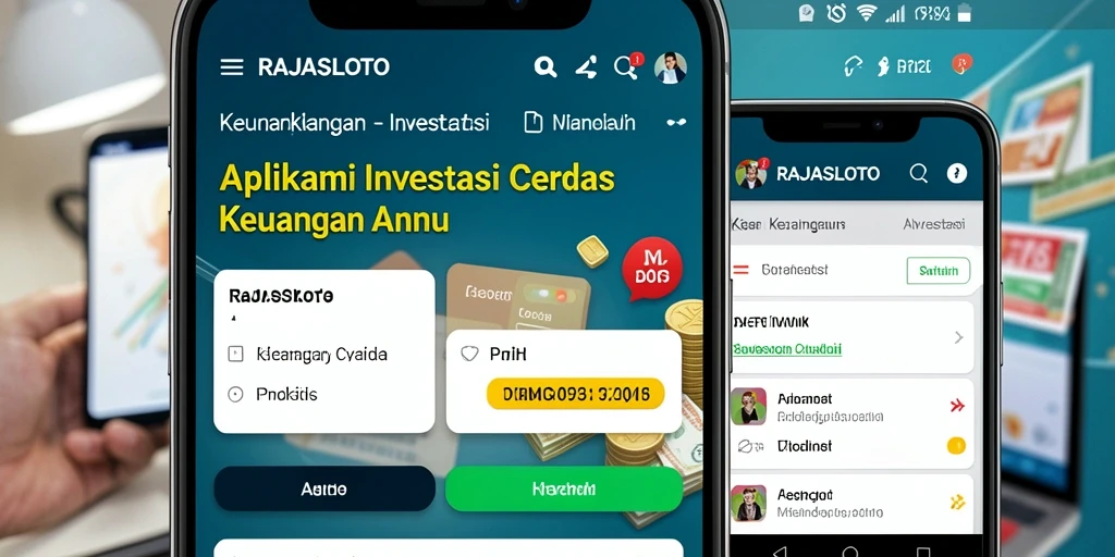 Screenshot utama RAJASLOTO menampilkan antarmuka pengguna yang modern dan fitur investasi yang komprehensif.