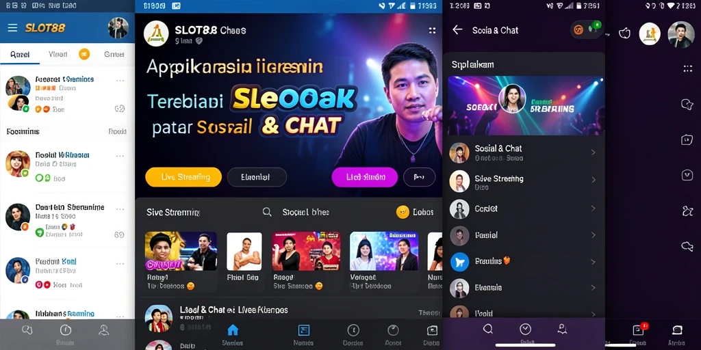 Tampilan antarmuka SLOT88 yang user-friendly dengan fitur Live Streaming.