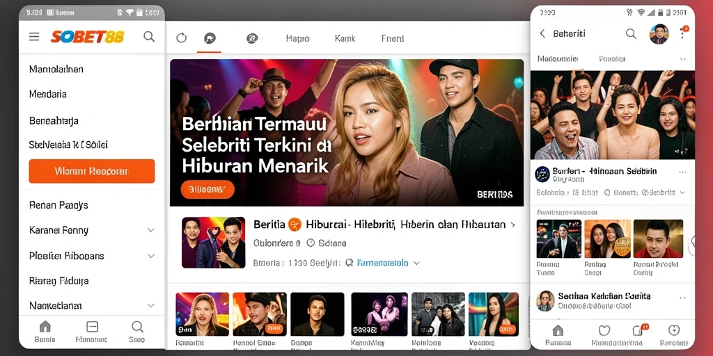 Antarmuka aplikasi SOBET88 yang menawan dan informatif.